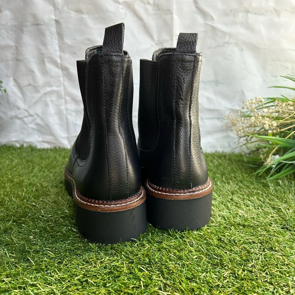 Caslon🍁black waterproof Leather Chelsea Boots size 11women Brand New - Picture 14 of 16